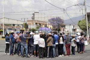 TLAXCALA . MANIFESTACIÓN POBLADORES