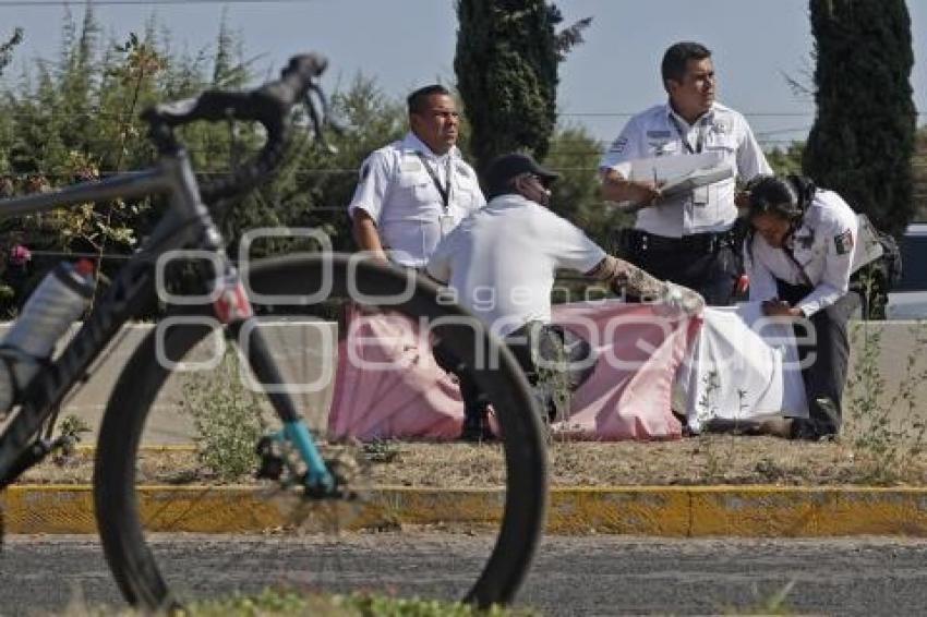 NOTA ROJA . CICLISTA ATROPELLADO