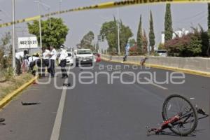 NOTA ROJA . CICLISTA ATROPELLADO