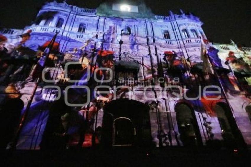 VIDEOMAPPING . BATALLA 5 DE MAYO