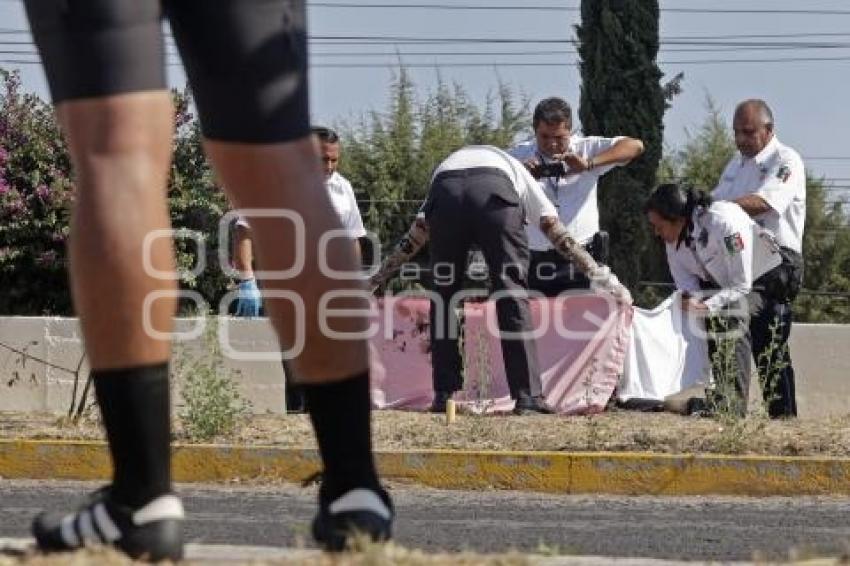 NOTA ROJA . CICLISTA ATROPELLADO