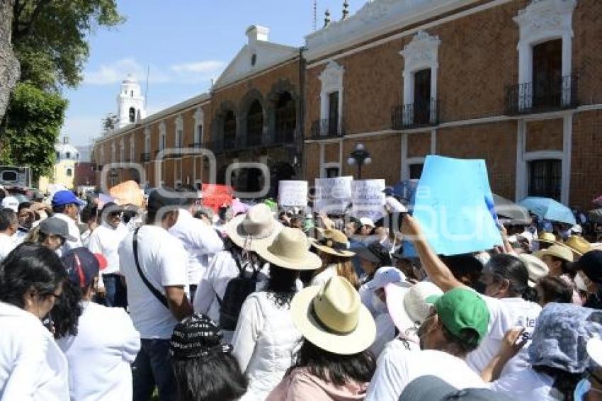 TLAXCALA . MANIFESTACIÓN 7 DE MAYO