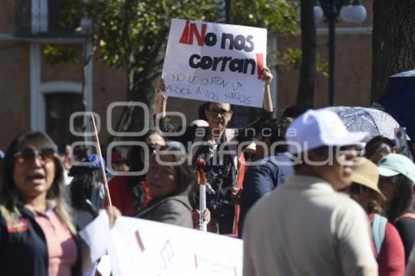 TLAXCALA . MANIFESTACIÓN ESCUELA DE MÚSICA