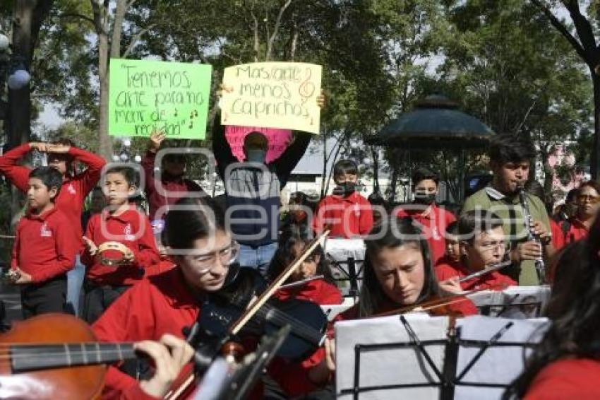 TLAXCALA . MANIFESTACIÓN ESCUELA DE MÚSICA