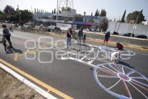 PROTESTA . CICLISTA ATROPELLADO