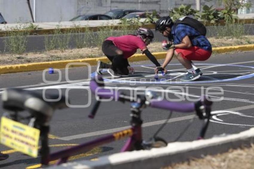 PROTESTA . CICLISTA ATROPELLADO