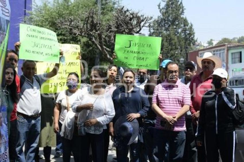 TLAXCALA . MANIFESTACIÓN COBAT