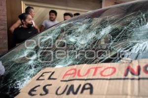 PROTESTA . CICLISTA ATROPELLADO