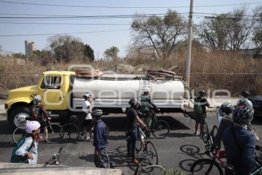 PROTESTA . CICLISTA ATROPELLADO