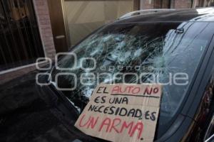 PROTESTA . CICLISTA ATROPELLADO