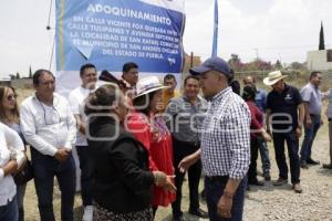 SAN ANDRÉS CHOLULA . INICIO ADOQUINAMIENTO