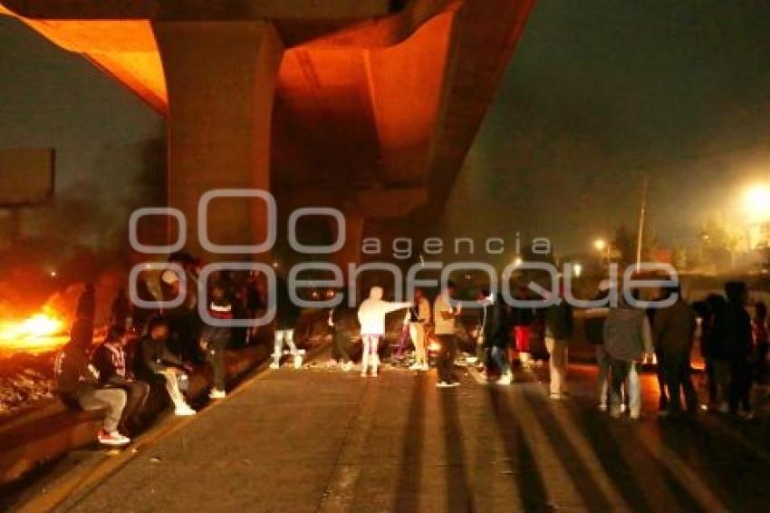 BLOQUEO AUTOPISTA MÉXICO-VERACRUZ