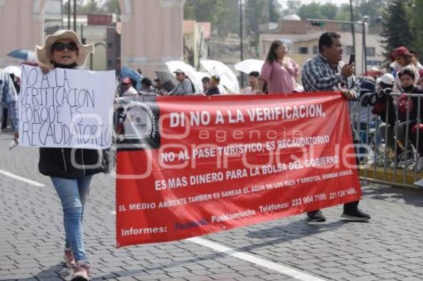 DESFILE . MANIFESTACIÓN VERIFICACIÓN