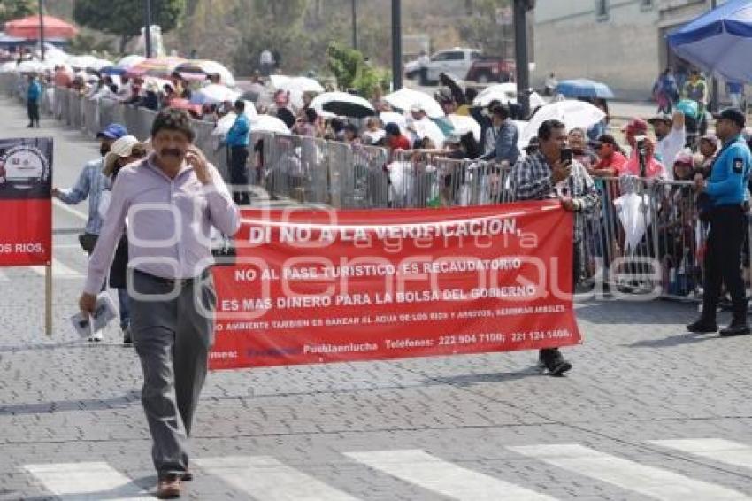 DESFILE . MANIFESTACIÓN VERIFICACIÓN