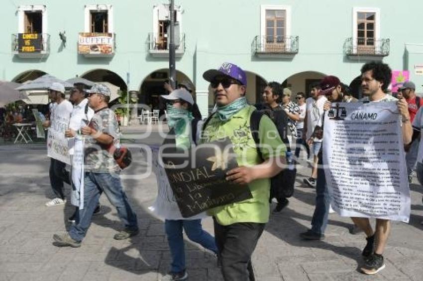 TLAXCALA . MARCHA CANNABIS