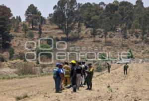 CHOLULA . ACCIDENTE AVIONETA