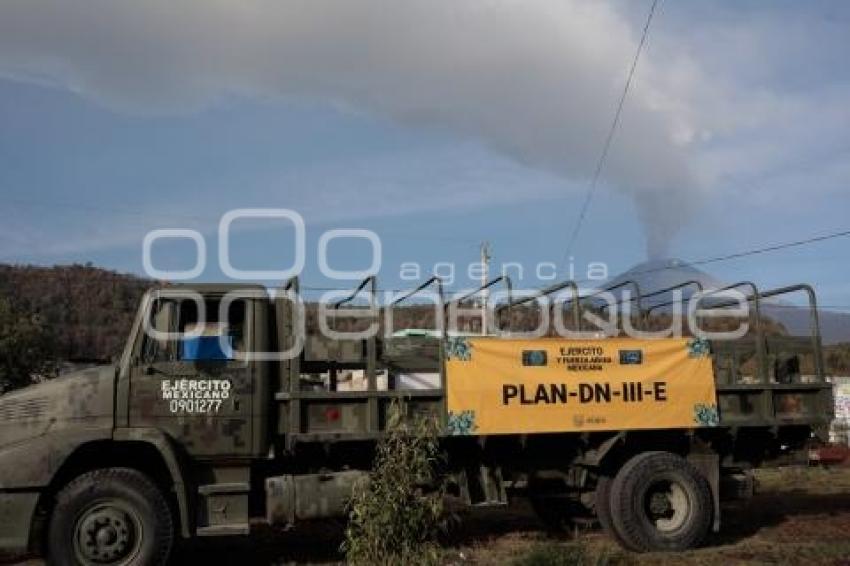 VOLCÁN POPOCATÉPETL . PLAN DN-III