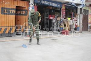 VOLCÁN POPOCATÉPETL . EJÉRCITO . LIMPIEZA