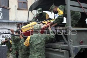 VOLCÁN POPOCATÉPETL . EJÉRCITO . LIMPIEZA