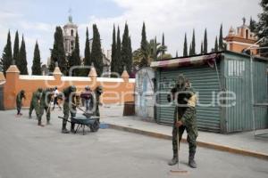 VOLCÁN POPOCATÉPETL . EJÉRCITO . LIMPIEZA