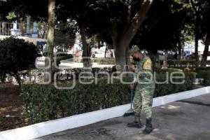 VOLCÁN POPOCATÉPETL . EJÉRCITO . LIMPIEZA