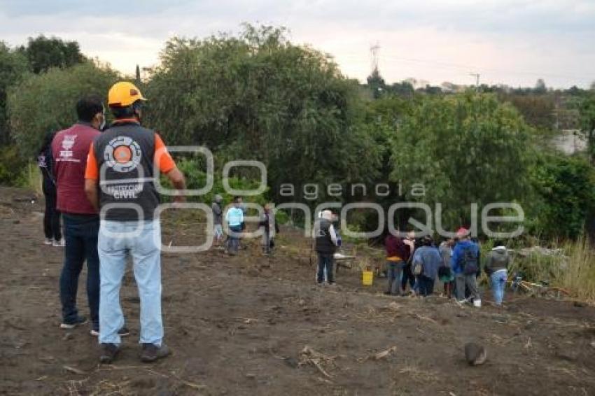 ATLIXCO .  DESBORDAMIENTO DE RÍO