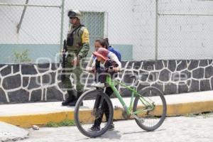 VOLCÁN POPOCATÉPETL . EJÉRCITO . LIMPIEZA