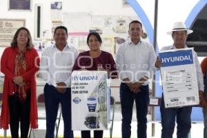 SAN ANDRÉS CHOLULA . ENTREGA MAQUINARIA AGRÍCOLA