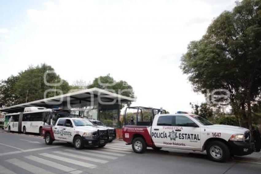 METROBÚS . POLICÍA