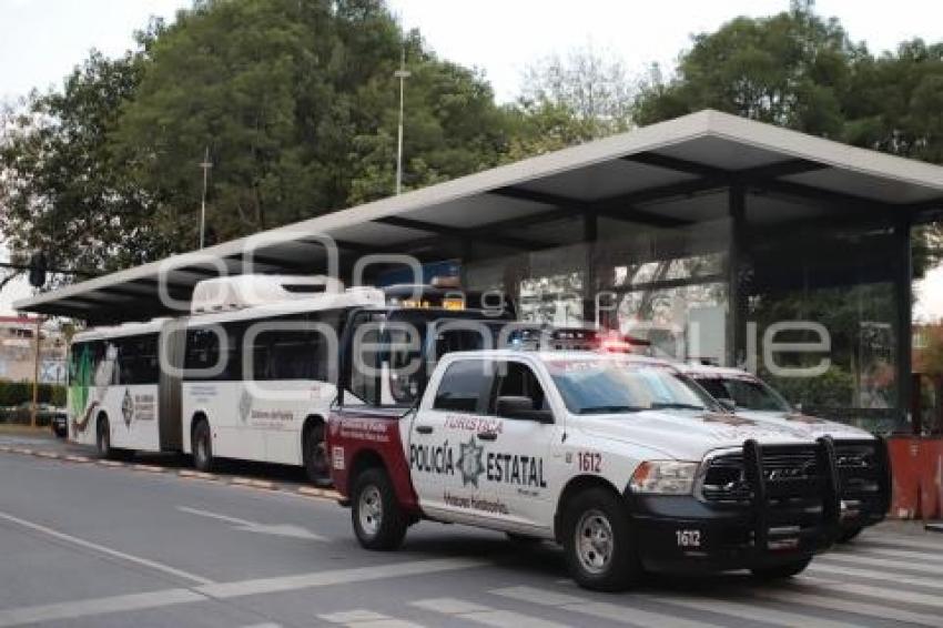 METROBÚS . POLICÍA