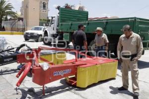 SAN ANDRÉS CHOLULA . ENTREGA MAQUINARIA AGRÍCOLA