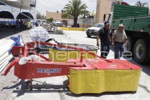 SAN ANDRÉS CHOLULA . ENTREGA MAQUINARIA AGRÍCOLA