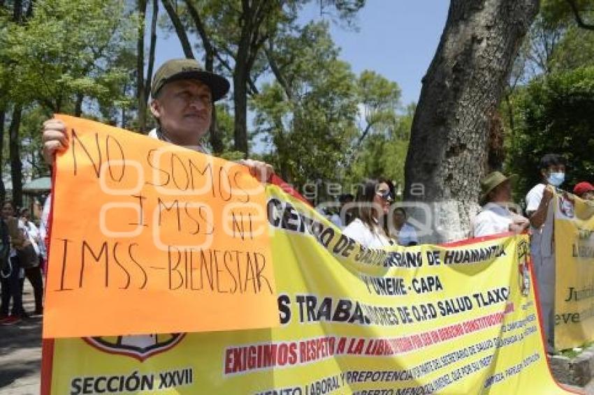 TLAXCALA . MANIFESTACIÓN SECTOR SALUD