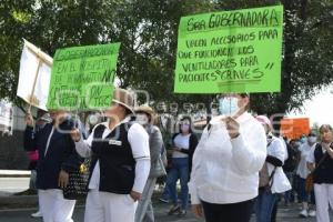 TLAXCALA . MANIFESTACIÓN SECTOR SALUD