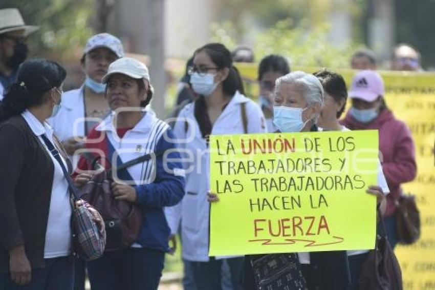 TLAXCALA . MANIFESTACIÓN SECTOR SALUD