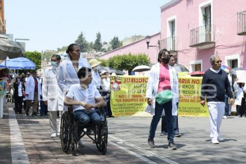 TLAXCALA . MANIFESTACIÓN SECTOR SALUD