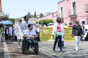 TLAXCALA . MANIFESTACIÓN SECTOR SALUD