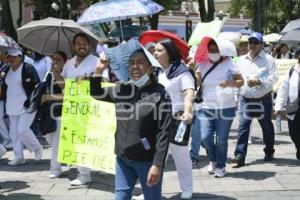 TLAXCALA . MANIFESTACIÓN SECTOR SALUD