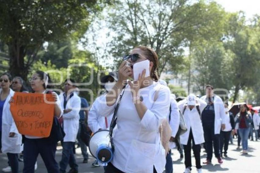 TLAXCALA . MANIFESTACIÓN SECTOR SALUD