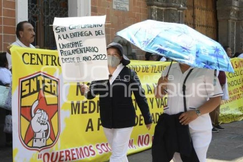 TLAXCALA . MANIFESTACIÓN SECTOR SALUD