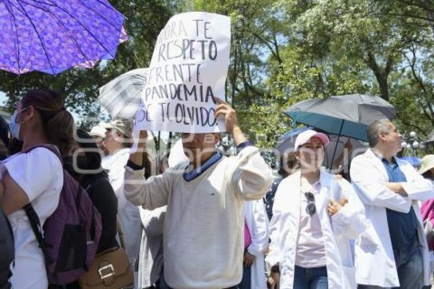 TLAXCALA . MANIFESTACIÓN SECTOR SALUD