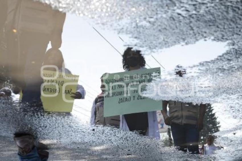 TLAXCALA . MANIFESTACIÓN SECTOR SALUD