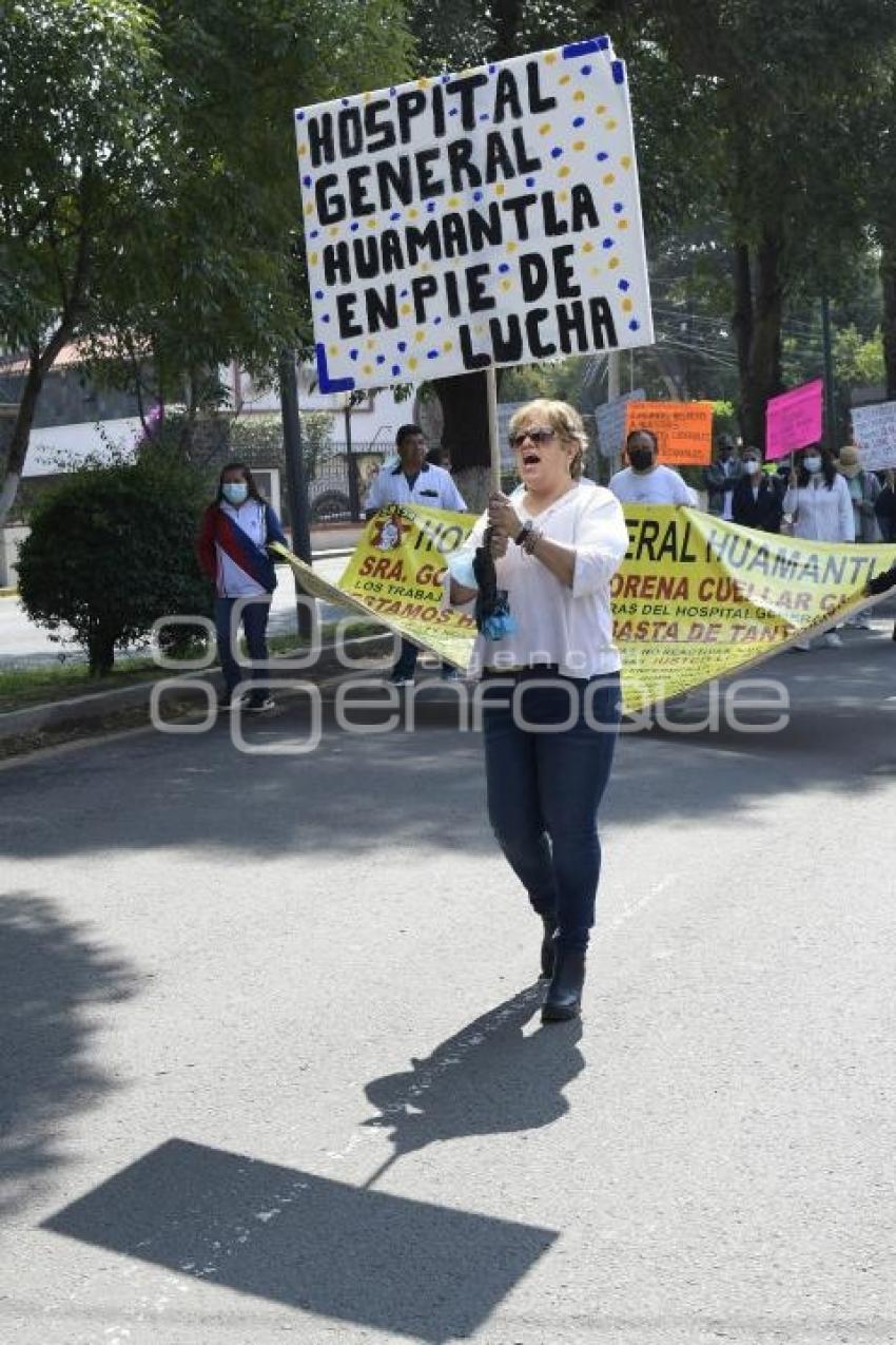 TLAXCALA . MANIFESTACIÓN SECTOR SALUD