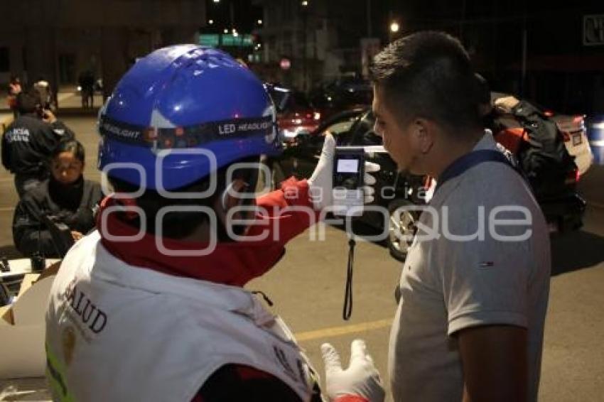 TLAXCALA . OPERATIVO ALCOHOLÍMETRO