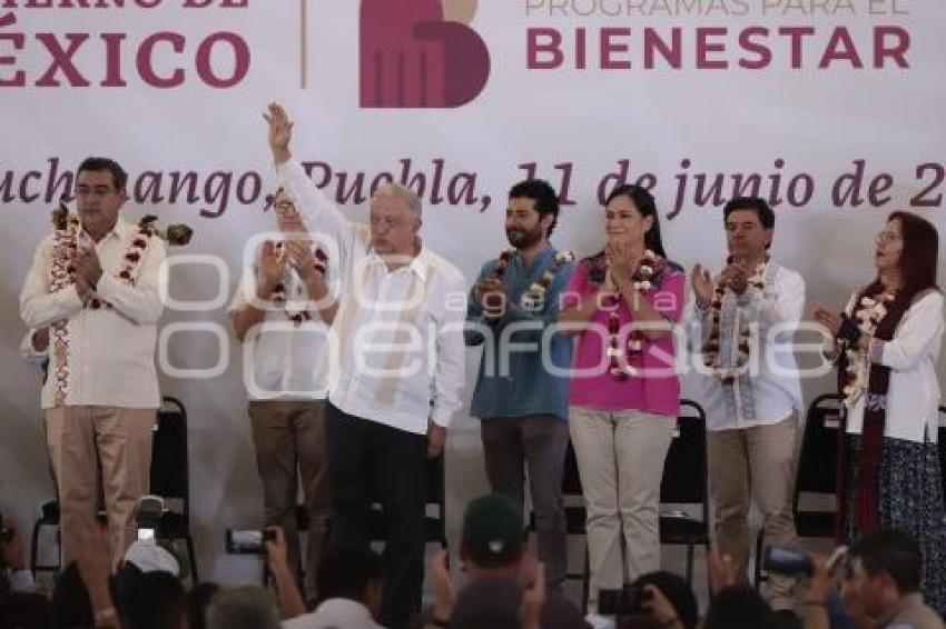 HUAUCHINANGO . ENTREGA PROGRAMA BIENESTAR