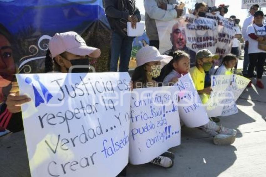 TLAXCALA . MANIFESTACIÓN TLALCUAPAN