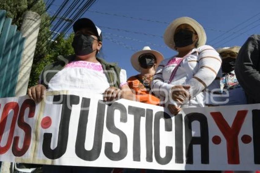 TLAXCALA . MANIFESTACIÓN TLALCUAPAN