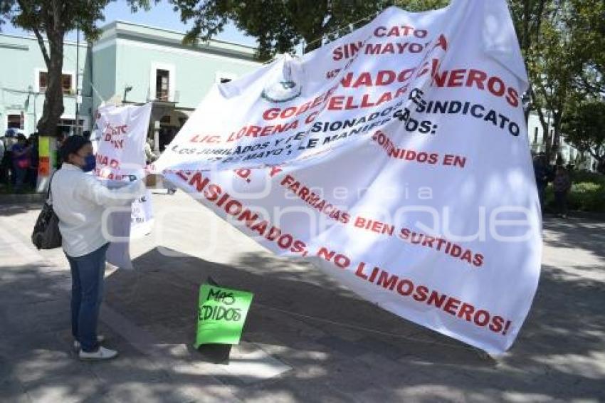 TLAXCALA . MANIFESTACIÓN SINDICATOS