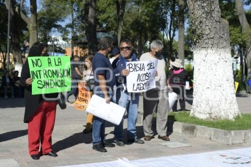 TLAXCALA . MANIFESTACIÓN SINDICATOS