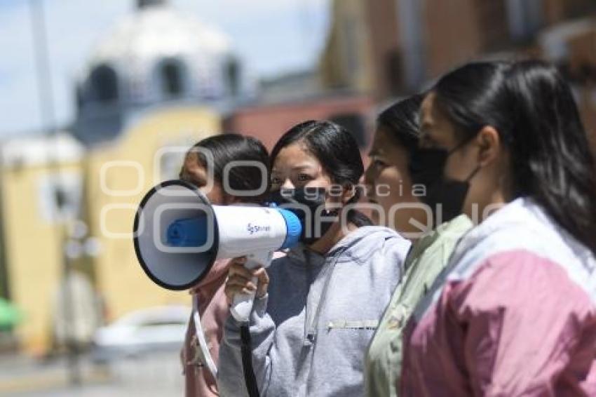 TLAXCALA . MANIFESTACIÓN NORMALISTAS